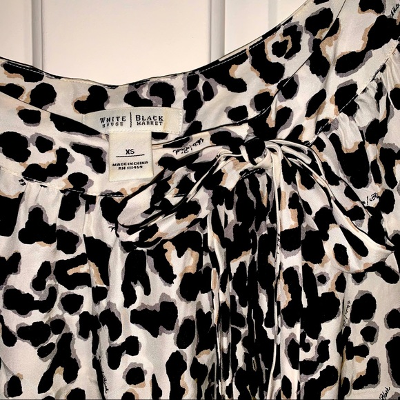 White House Black Market Silk Blouse - Picture 2 of 3